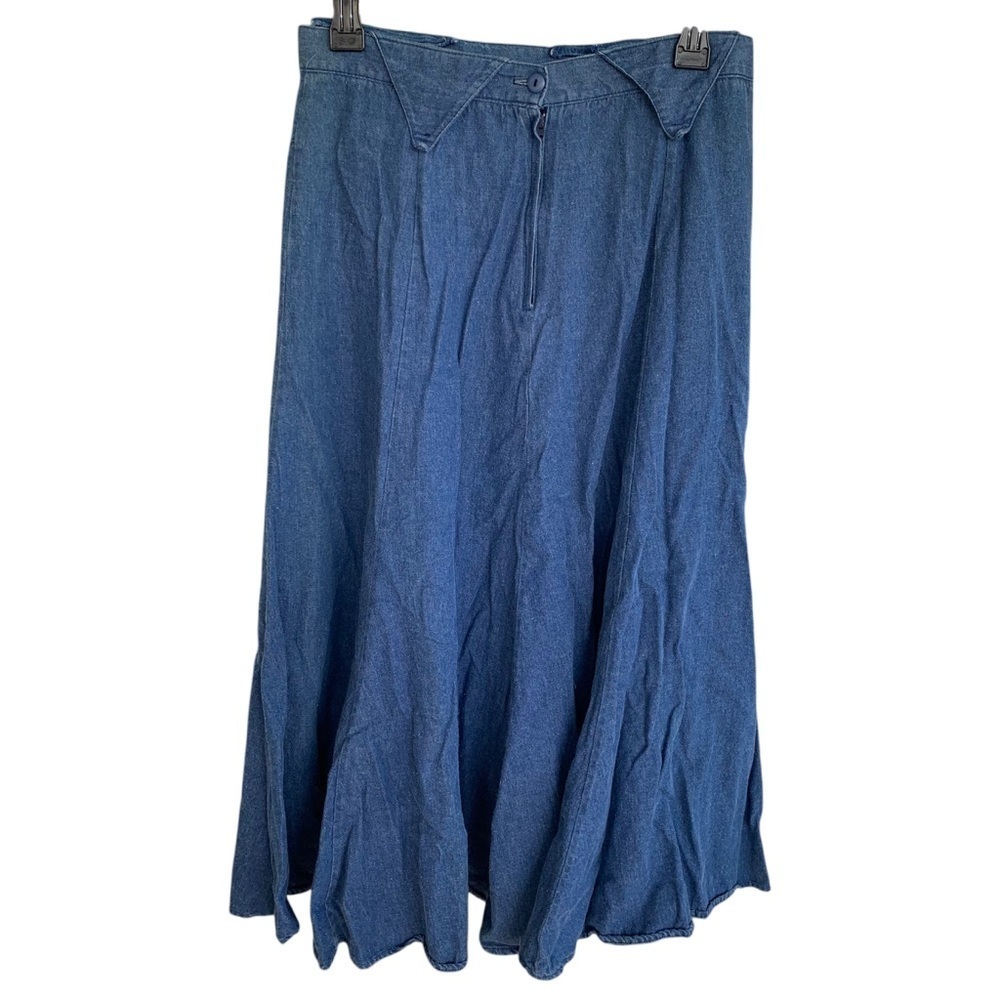 Vintage 1849 Ranchwear Denim Blue Skirt Rodeo Rockabilly Women’s